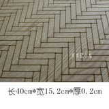 1/6 1/12 Dollhouse Wood Floor PVC Imitation Wood