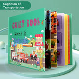 Montessori Quiet Book Repeated Paste Reading Children Toy