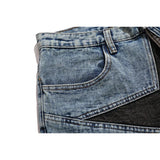 Streetwear Harajuku Denim Shorts 2023 New Men Patchwork