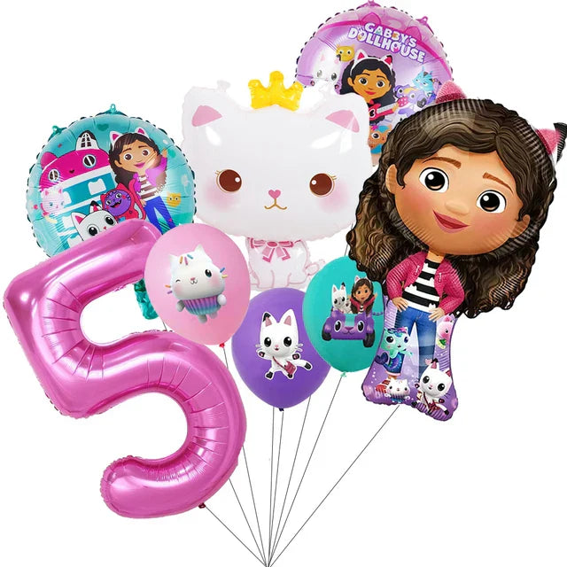 Gabby Dollhouse Cats Birthday Party Decoration Disposable Tableware