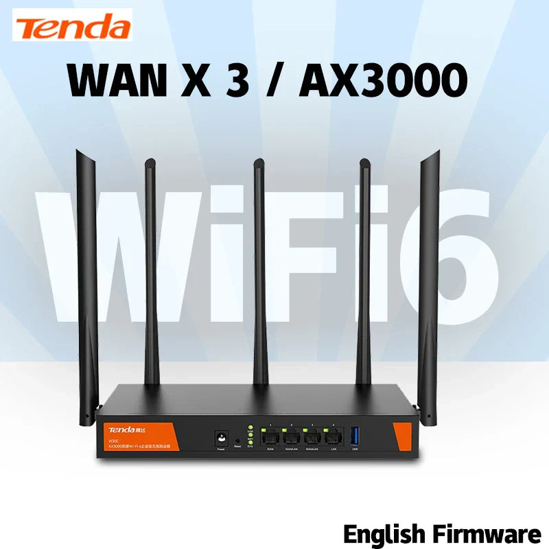 Tenda W30E Wireless WiFi6 Enterprise Mesh Router 4*LAN