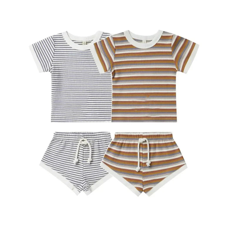 0-2Yrs Summer Striped Clothes For Newborn Baby Causal