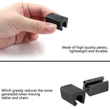 20/40pcs Furniture Feet Plastic rectangle Non-Slip Chair Legs