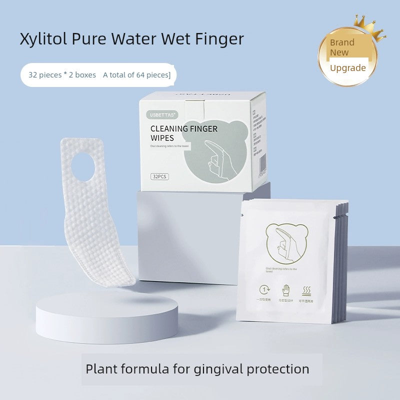 Beipisi Baby Oral Cleaner Gauze Finger Covers Toothbrush
