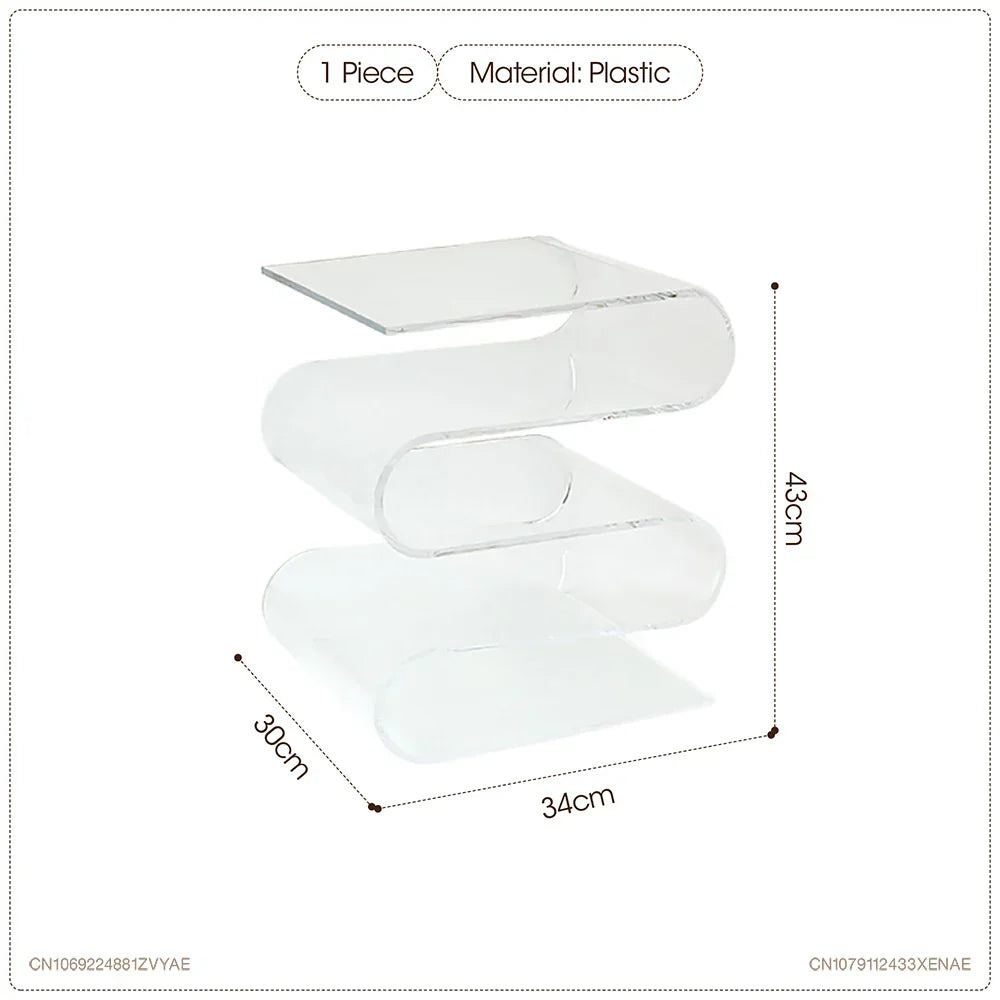 Nordic Transparent Acrylic Personality Bookshelves Living Room Minimalist