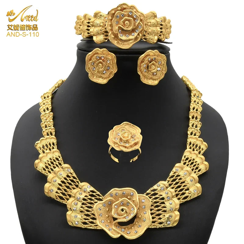 ANIID Indian Jewellery Set Party Wedding Dubai Gold