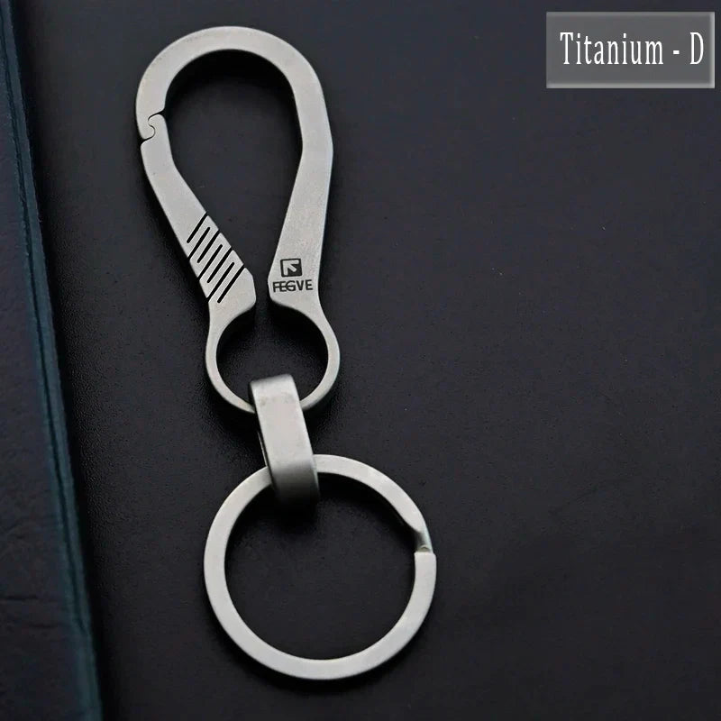 HighEnd Titanium Keychain Luxury Men Car Key Chain