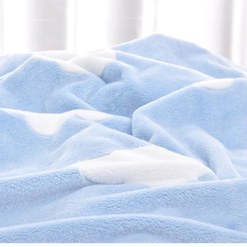 Baby Blankets Newborn 3D Clouds Print Flannel Baby