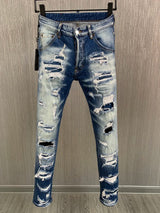 new BRAND Men Jeans Badge Printed dsq2 Coolguy
