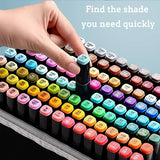 168 Color Marker Pen Set Manga Double-Headed Comic