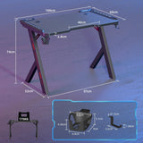Gaming Desk PC Computer Gamer Desk Ergonomic Workstation