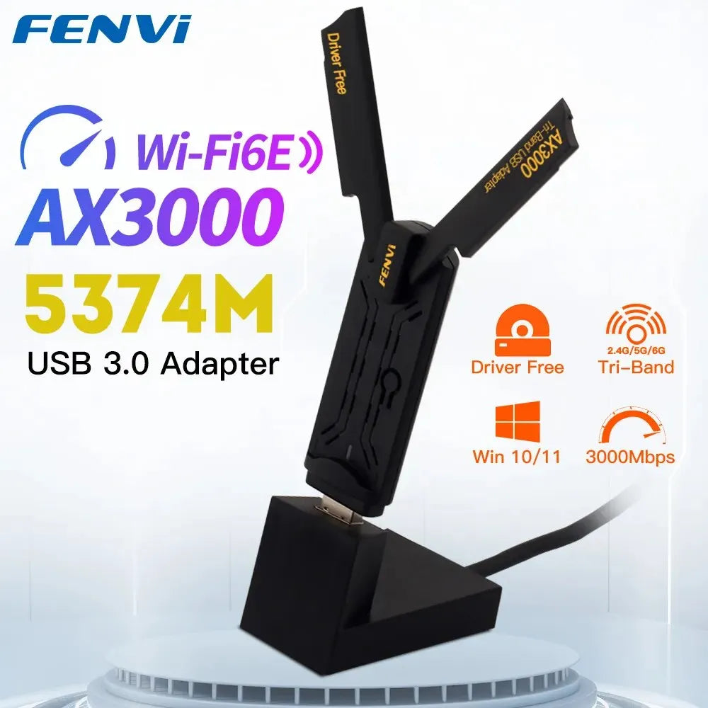 FENVI WiFi 6E AX3000 USB 3.0 WiFi Adapter