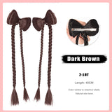 FORLISEE Bowknot Halftie High Ponytail Wig Clip Hair