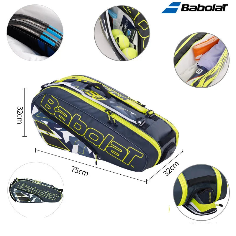 2023 Babolat 6Pack Nadal Tennis Bag Yellow Large