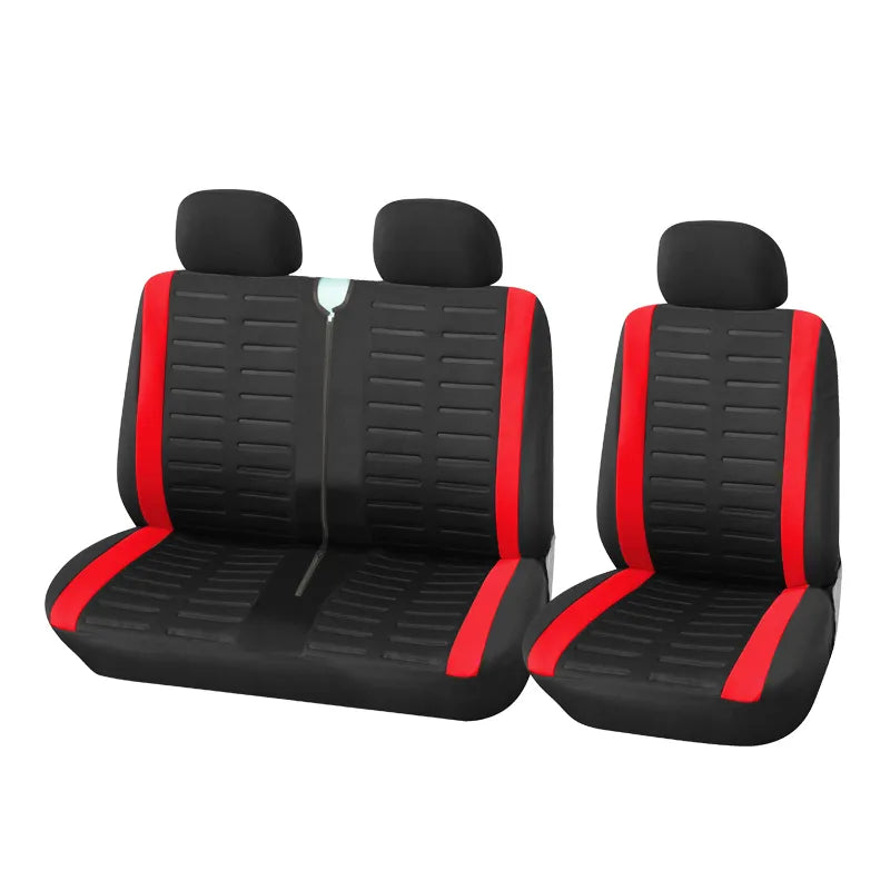 1+2 Red Seat Covers Car Seat Cover for