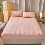 Super Thick Mattress Cover Quilted Embroidered Bed Cover