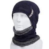 Winter Beanie Hats Scarf Set Warm Knit Hat