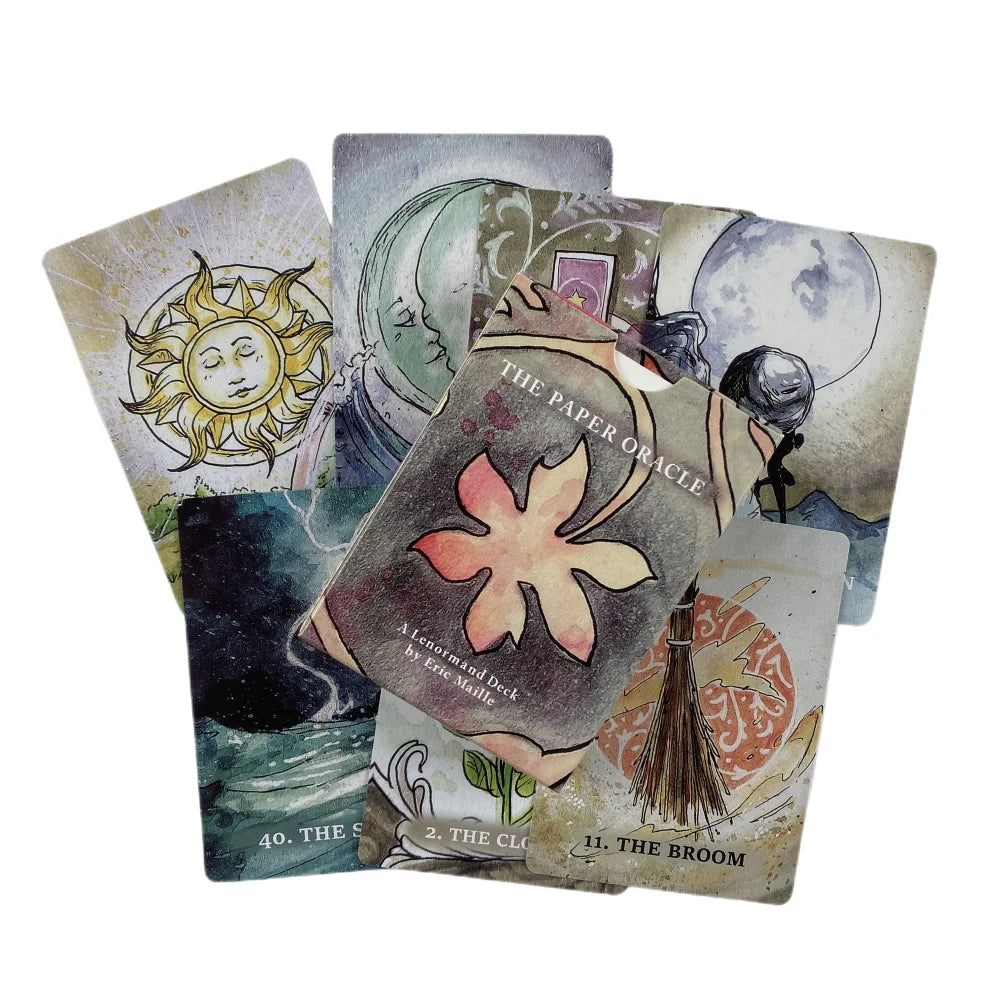 Mystical Lenormand Oracle Cards Tarot Divination Deck English