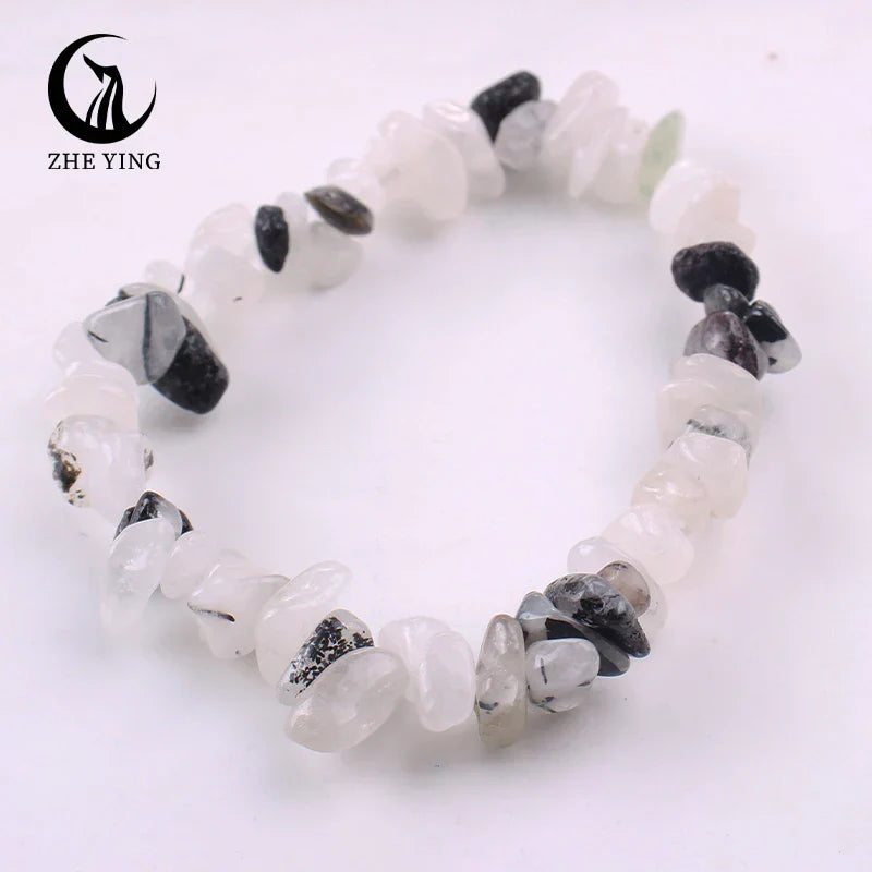 Stretch Natural 5-8mm Chips Bead Bracelet Healing Crystal