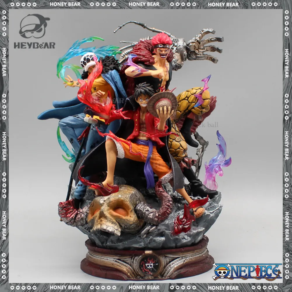 22cm One Piece Figurine Three Captain Anime Figure