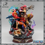 22cm One Piece Figurine Three Captain Anime Figure