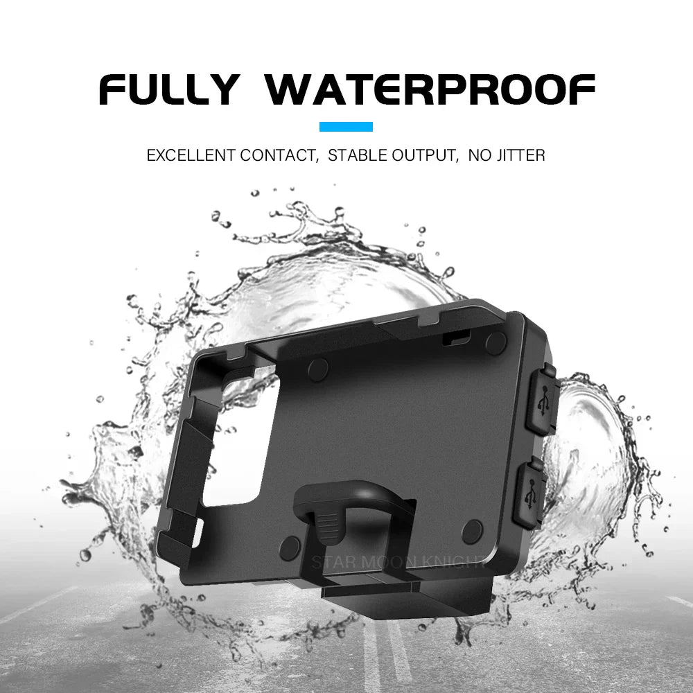 Motorcycle USB Mobile Phone GPS Navigation Bracket Wireless