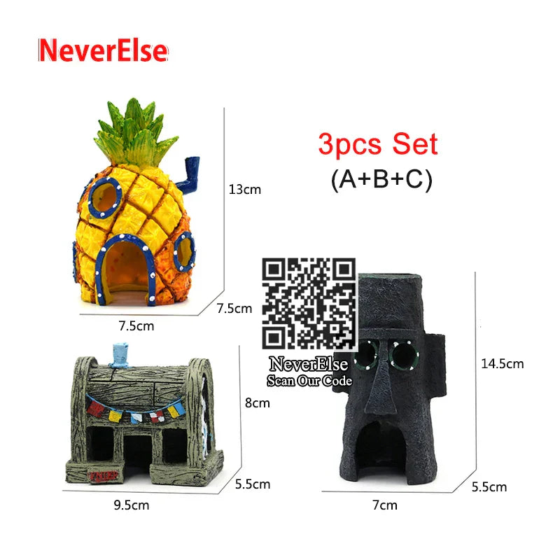 Aquarium Decorations Ornament aquarium Accessory Fish Tank Pineapple