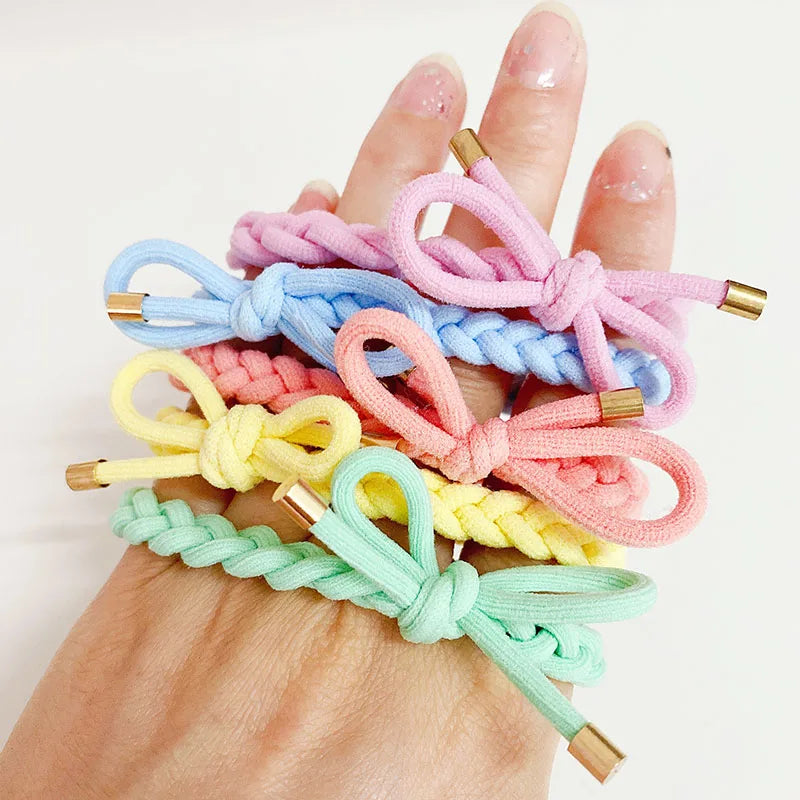 5PCS Women Hair Scrunchies Girls Elastic Hair Rubber