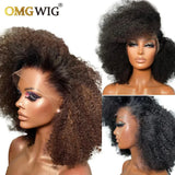 13x6 Honey Blonde Brazilian Afro Kinky Curly Wig