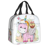 Unicorn Rainbow Insulated Lunch Tote Bag For Shooting Star And Magic Wand Thermal Cooler Food Lunch Box Work School Travel