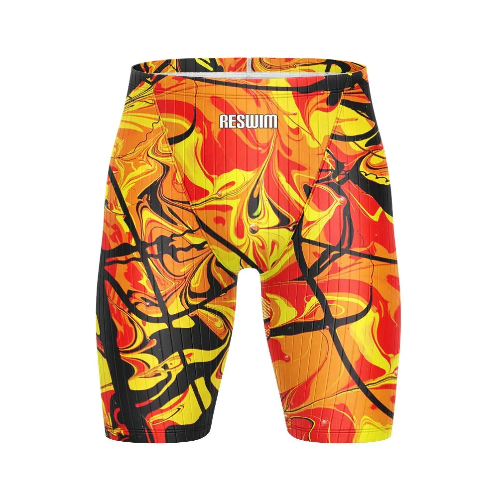 New Summer Men's Beach Tights Shorts Swimming Trunks