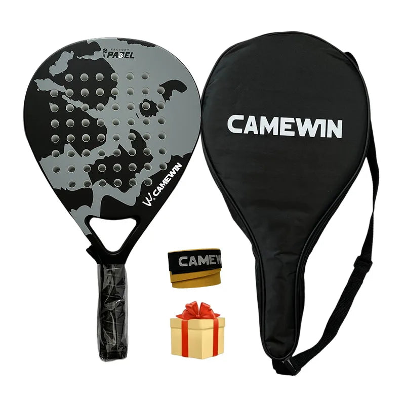 Camewin Padel Racket Tennis Carbon Fiber Soft EVA