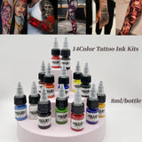 14Colors Professional Tattoo ink for Body Art Natural