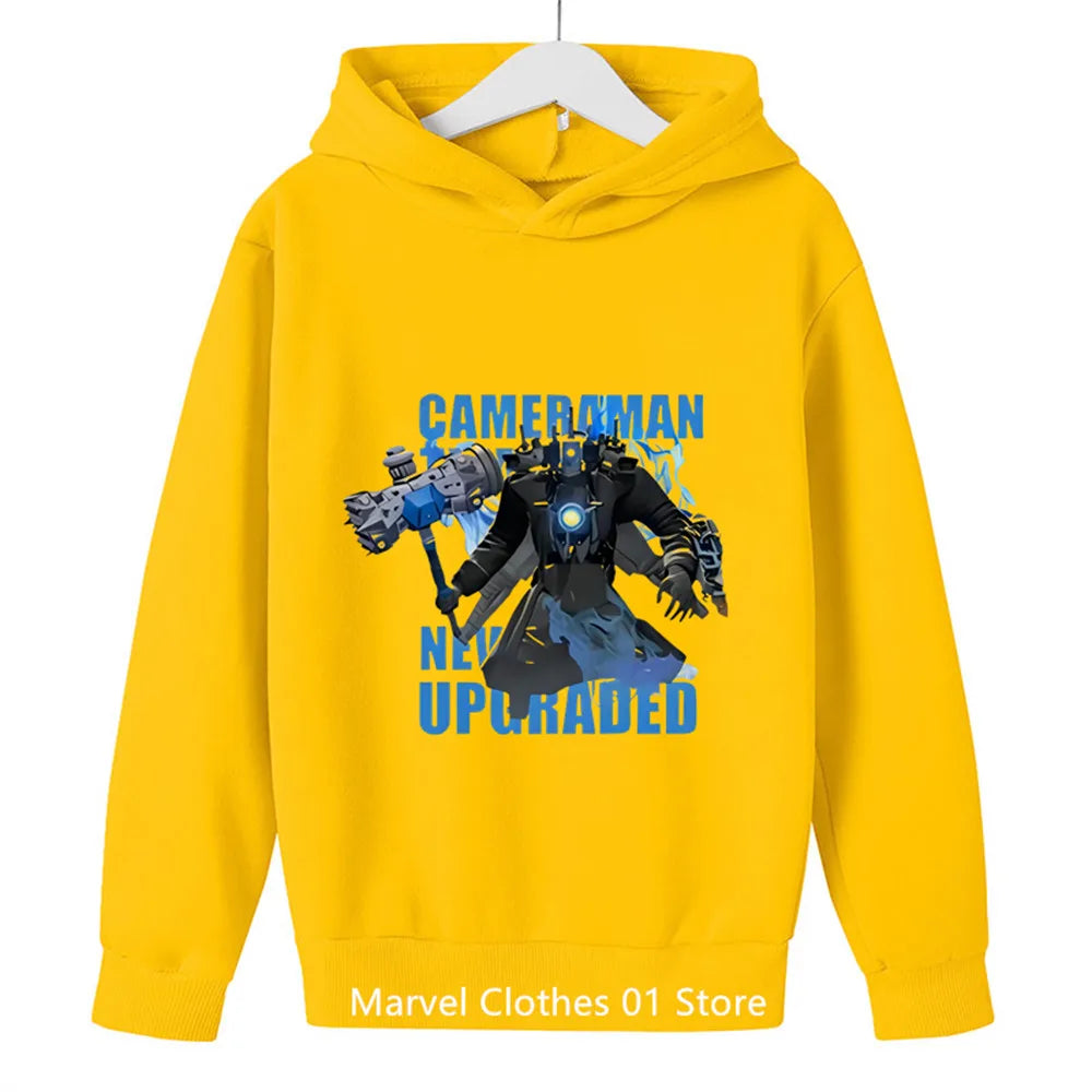 Kids Game Skibidi Toilet Hoodie Boys Game SpeakerMan