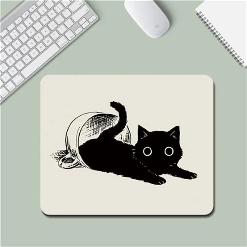 Mouse Mat Cat Mause Pad Cute Cartoon Gaming