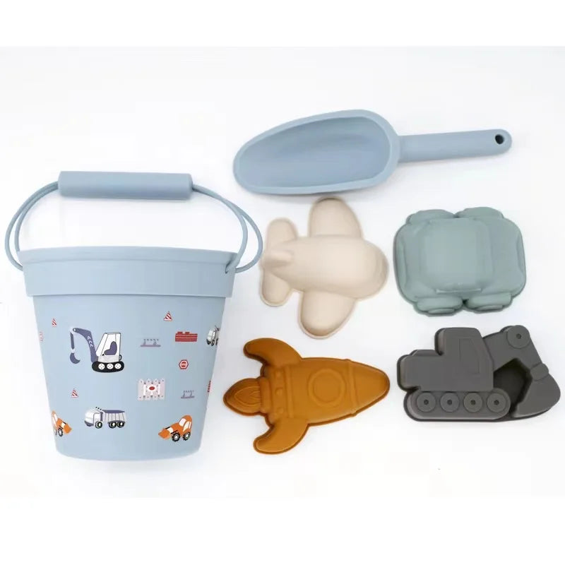 New Summer Beach Toys Kids Soft Silicone Sandbox