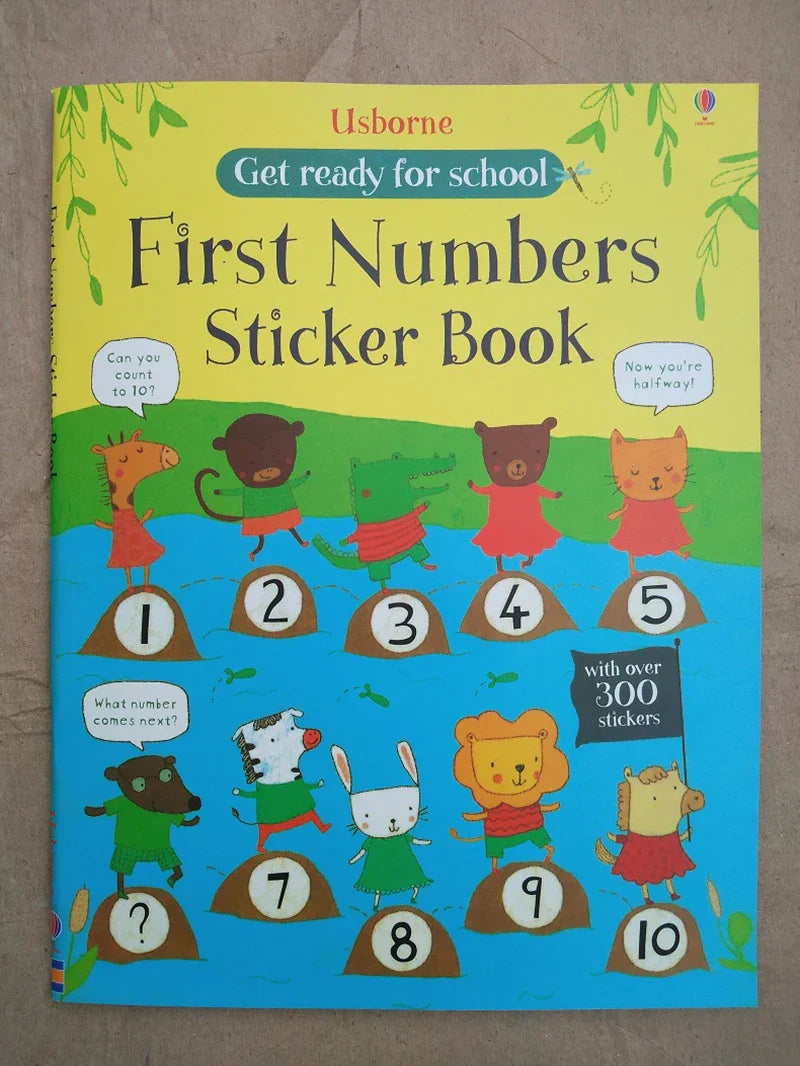 A4 size Children Preschool Montessori Cartoon Sticker books