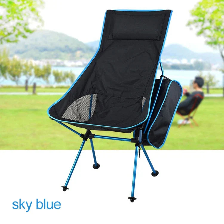 Lightweight Compact Folding Camping Backpack Chairs, Portable Foldable