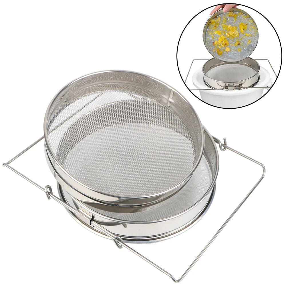 Double sieve strainer Net Impurity Filter For Beekeeping