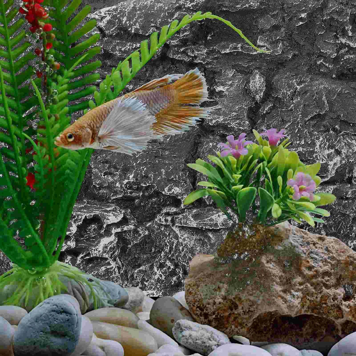 Background Rock Slab 3d Aquarium Terrarium Decor Reptile