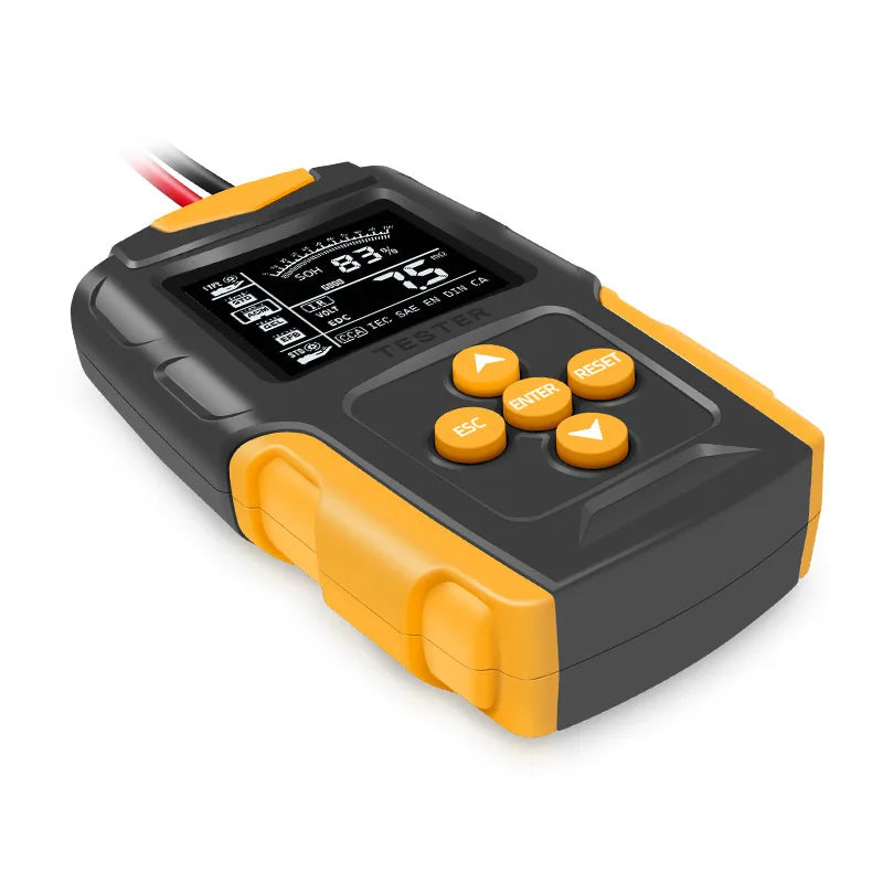 FOXSUR 12V 24V Car Battery Tester for Wet/GEL/SLA/Flooded/EFB/Lead-Acid/AGM