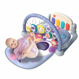 Baby Playmat Play Piano Gym with Musical Toy Lights Learning Content for Newborn to Toddler（Accessories Color Random）