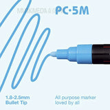 39 Colors Uni Posca PC-5M Paint Marker,1.8-2.5mm Medium