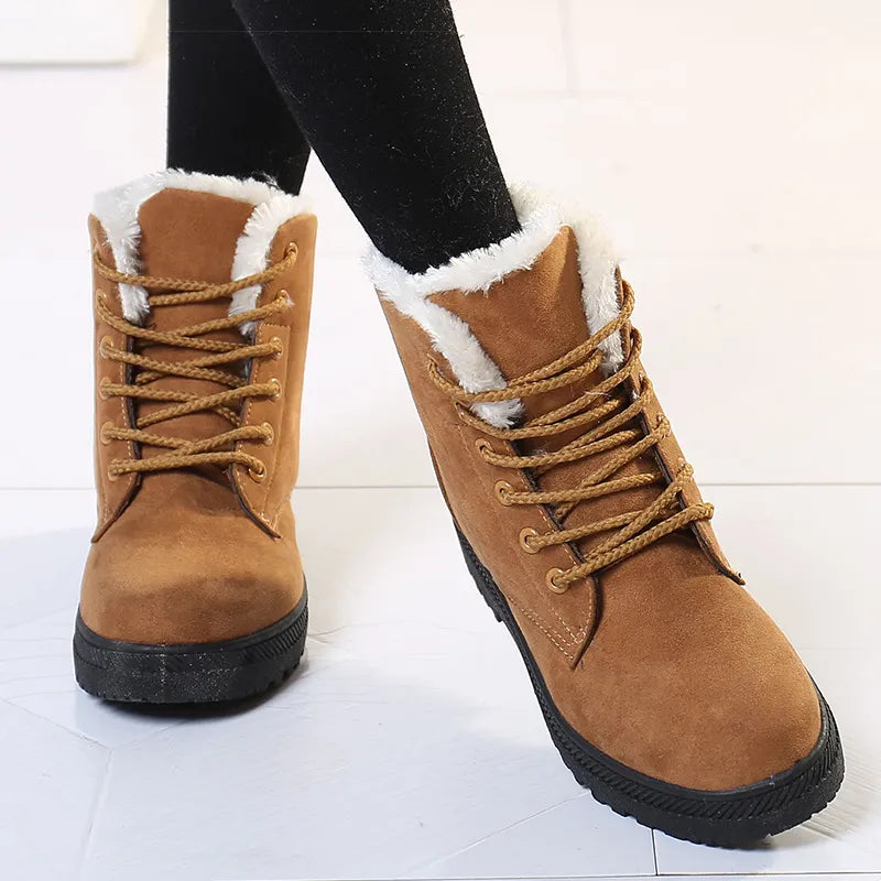 Women's Boots 2023 Winter Boots With Fur Low
