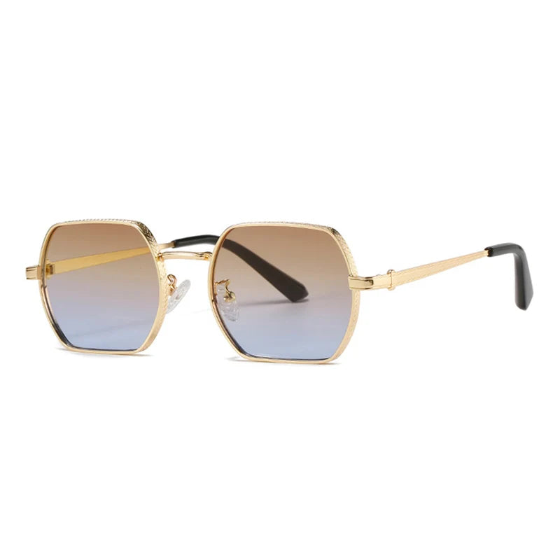 CATERSIDE Punk Polygon Classic Sunglasses Men Women Retro