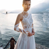 Beach A Line Boho Wedding Dress For Women