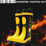 EU certification High Cylinder Emergency Rescue Boots Firefighter