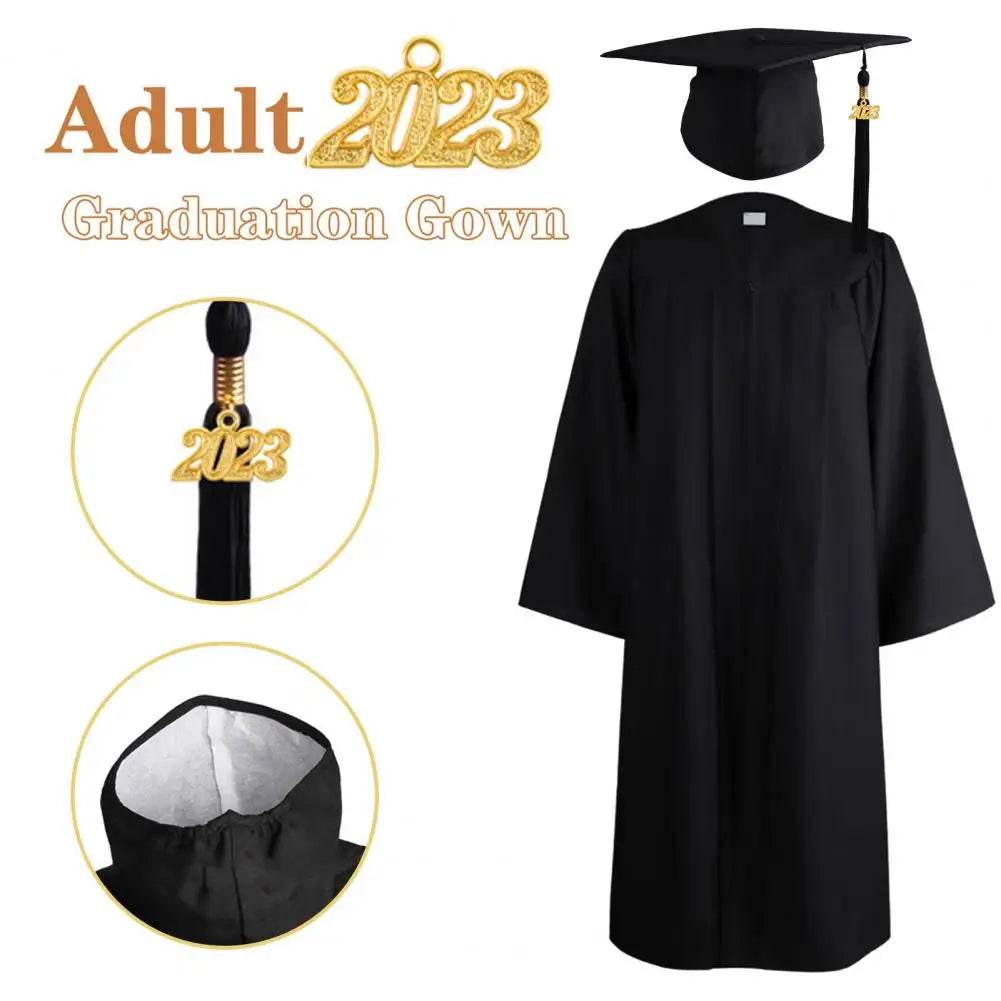 1 Set Universal Degree Gown Comfortable Graduation Hat