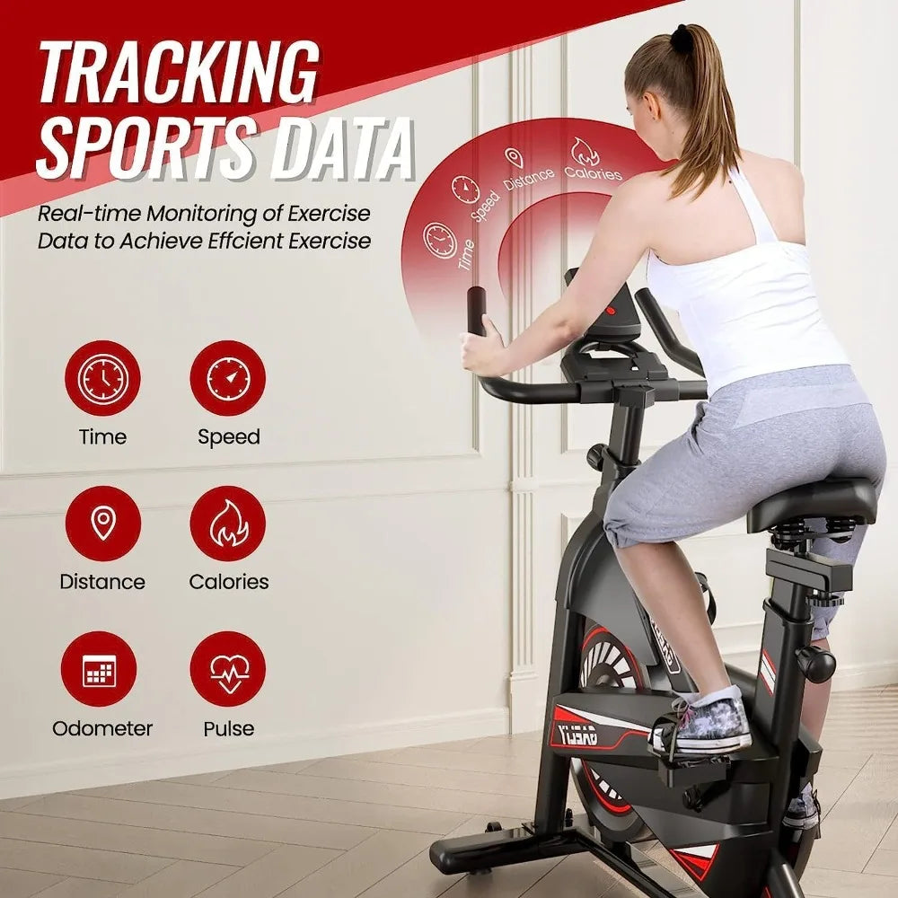 Stationary Bikes Indoor Cycling Bike,Cycle Belt Drive Indoor