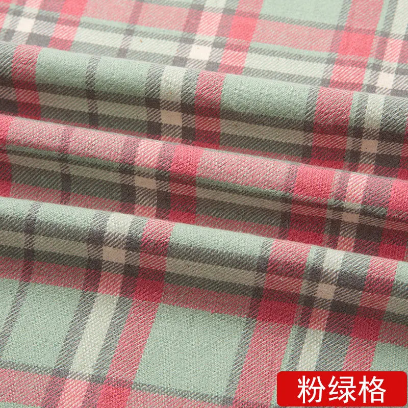 Yarn Dyed Soft Thickening Grinding Wool Plaid Fabric